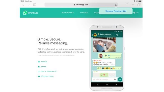 How to use WhatsApp web on a tablet and  iPad or Android 2020