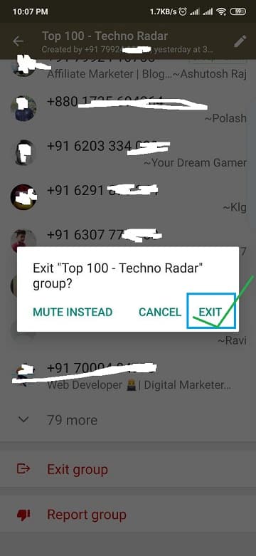 How to Delete WhatsApp Group as a Member