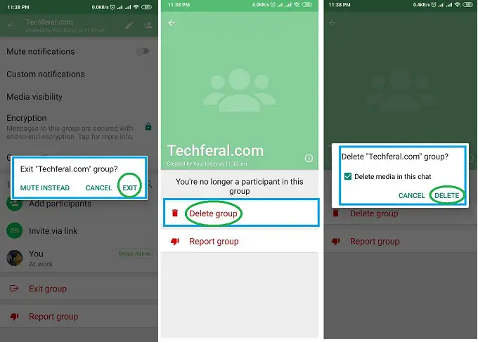 How to Delete WhatsApp Group as an Admin