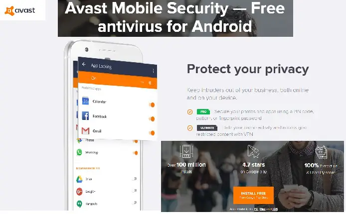 Top 7 Best Antivirus Apps for Android in 2020:Avast Mobile Security