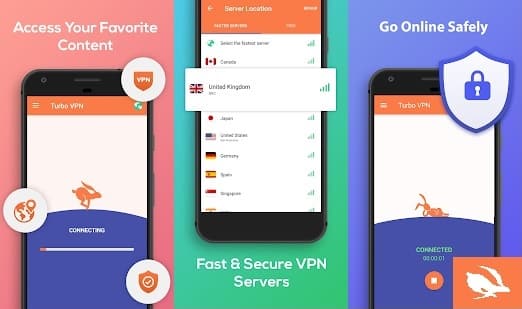 Top 10 Best Unlimited Free VPNs Apps for Android Phone in 2020: Turbo FREE VPN