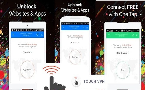 Top 10 Best Unlimited Free VPNs Apps for Android Phone in 2020: Touch FREE VPN
