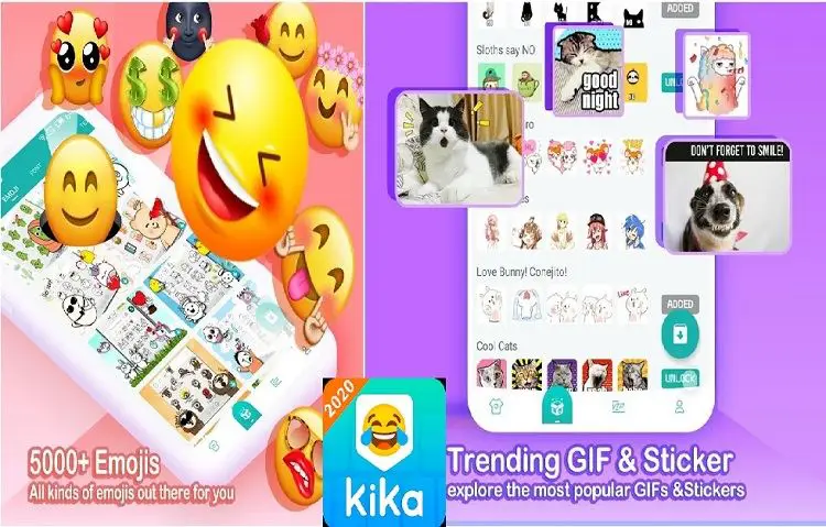 Top 10 Best Free Emoji Apps For Android Users: Kika Keyboard 2020