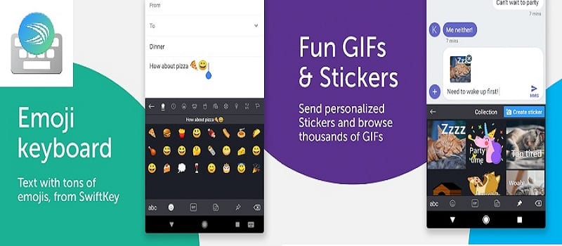 Top 10 Best Free Emoji Apps For Android Users: SwiftKey Keyboard + Emoji: