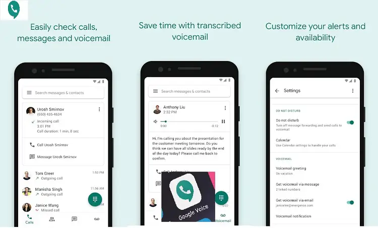 7 Best Visual Voicemail Apps for Android & iOS : Google Voice