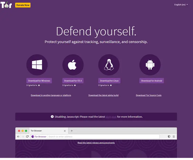 Tamilrockers Unblocked using Tor Web Browser