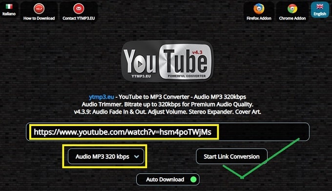 convert youtube to mp3 320