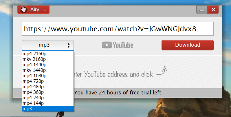 Airy YouTube Downloader: Best YouTube to MP3 online converter for free
