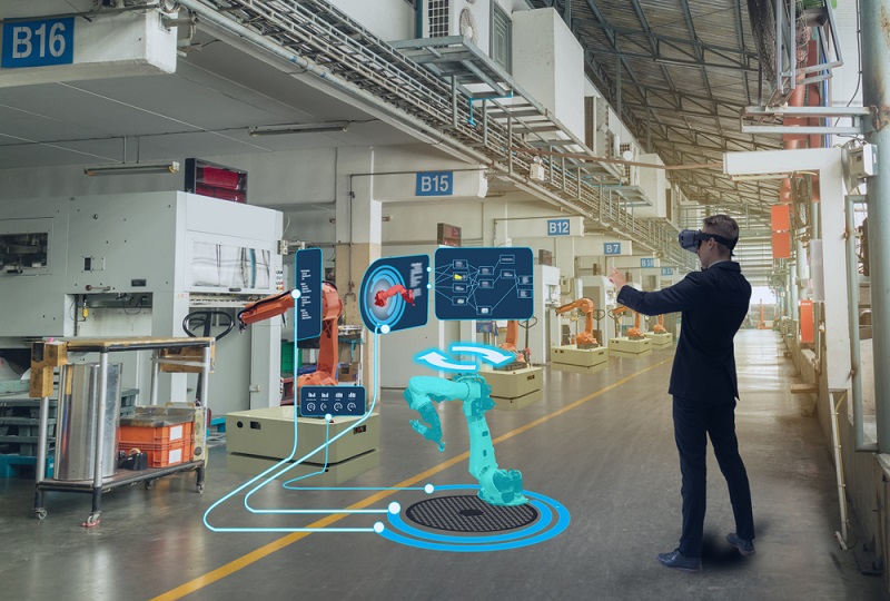 Engineer use augmented mixed virtual reality to education and training, 
repairs and maintenance, sales, product and site design, and more