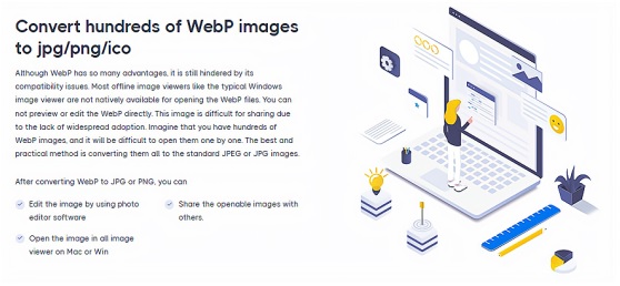 Convert hundreds of Webp to JPG Online